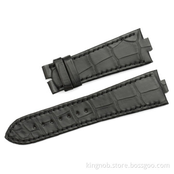 VC01 Genuine alligator leather Watch Band For VC - Black